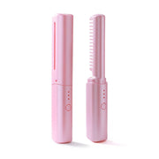 Mini Cordless Hair Straightener Brush – Ceramic Comb, USB Rechargeable, All Hair Types