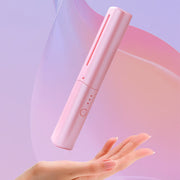 Mini Cordless Hair Straightener Brush – Ceramic Comb, USB Rechargeable, All Hair Types